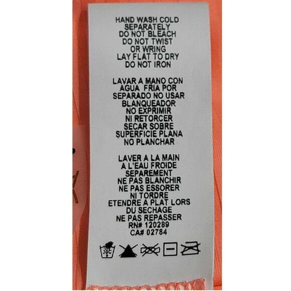 Vitamin A Luciana Striped EcoRib Reversible Bikini Swim Bottom Day Glow 12 NEW - Picture 6 of 7